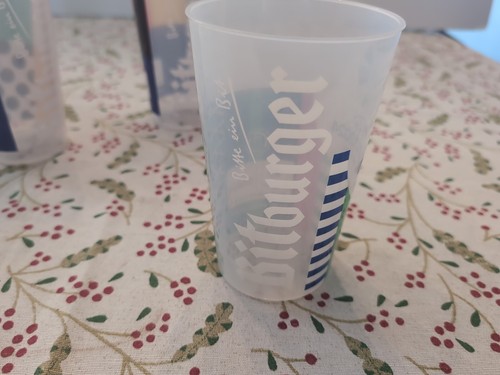 LOT OF 4 Bitburger Euro2024 Plastic Reusable Stadium Cups - Used - Picture 20 of 22