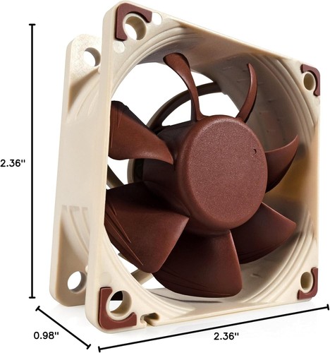 Noctua NF-A6x25 5V PWM, Premium Quiet Fan, 4-Pin, 5V Version (60mm, Brown) - Picture 11 of 11