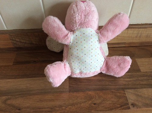 Gund Baby My First Bunny Pink Spotty Rabbit Soft Plush Toy 7” Comforter Rattle - Picture 2 of 2