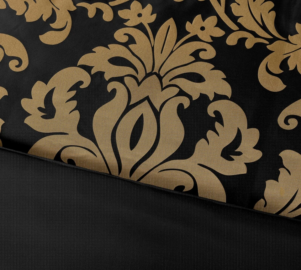 7-Piece Luxurious Royal Floral Jacquard Woven Comforter Set Oversized Bedding - Image 3 of 4