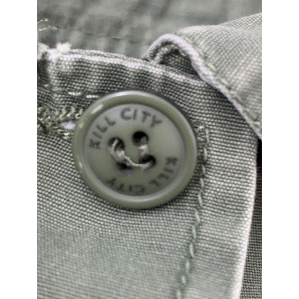 Womens Kill City sz XS Military Shirt Jacket Protest Artsy