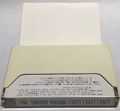 Bryan Adam Live! Live! Live! Japan LIMITED Cassette Tape 1988 PCTY10010 - Picture 9 of 9
