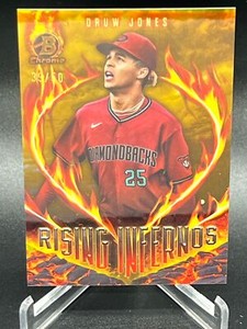 2024 BOWMAN DRUW JONES RISING INFERNOS GOLD REFRACTOR 39/50 RI-10 DIAMONDBACKS