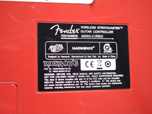 Playstation PS3 Rock Band 3 Fender Mustang Guitar Controller 96563-C - No Dongle - Picture 17 of 18