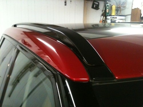 2 BARRES TOIT LONGITUDINALES NOIRES RANGE ROVER EVOQUE PRESTIGE DYNAMIC - Imagen 1 de 4