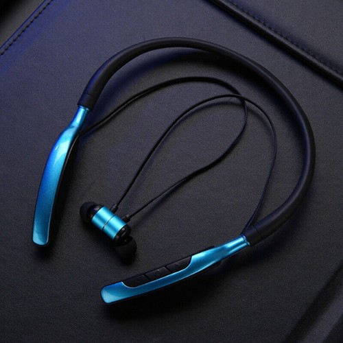 Wireless Headset Earphone Neckband Headphone Mic For iPhone LG Samsung Bluetooth - Zdjęcie 12 z 17