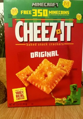 Cheez-It Minecraft Cheese Crackers Variety Original+Extra Toasty