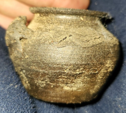Late 1800s Turn Of The Century Tiny Art Pottery Bowl. Fantastic!! George Ohr?? - Picture 11 of 11