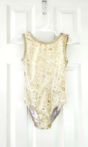 Disney Princess Belle one piece little girls golden swimsuit Size 5/6 - Picture 2 of 11