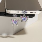 Butterfly Phone Dust Plug Hanging Ornament Mobile Pendant Decoration For Phone