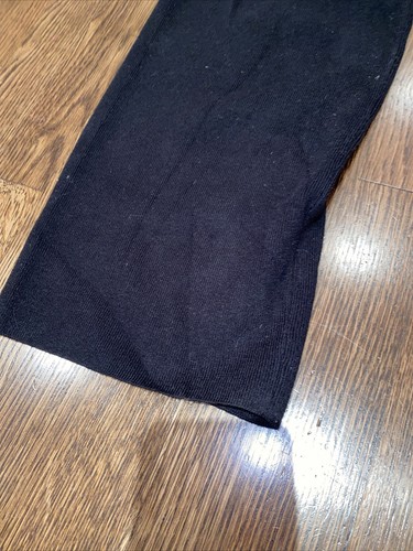 High Waist Wide Leg Leisure Pants Pull On w/Drawstring Rib Knit Stretch S $50 - 第 4/5 張圖片