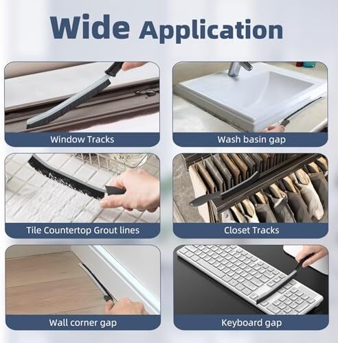 Hard Bristle Crevice Cleaning Brush - Cleaning Tools for Household Use, Multifun - Picture 6 of 6