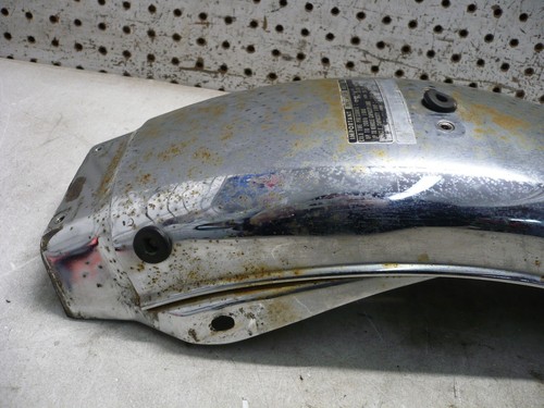 HONDA 73 1973 CB350F FOUR CB 350 F REAR WHEEL FENDER COVER CHROME OEM - Picture 5 of 15