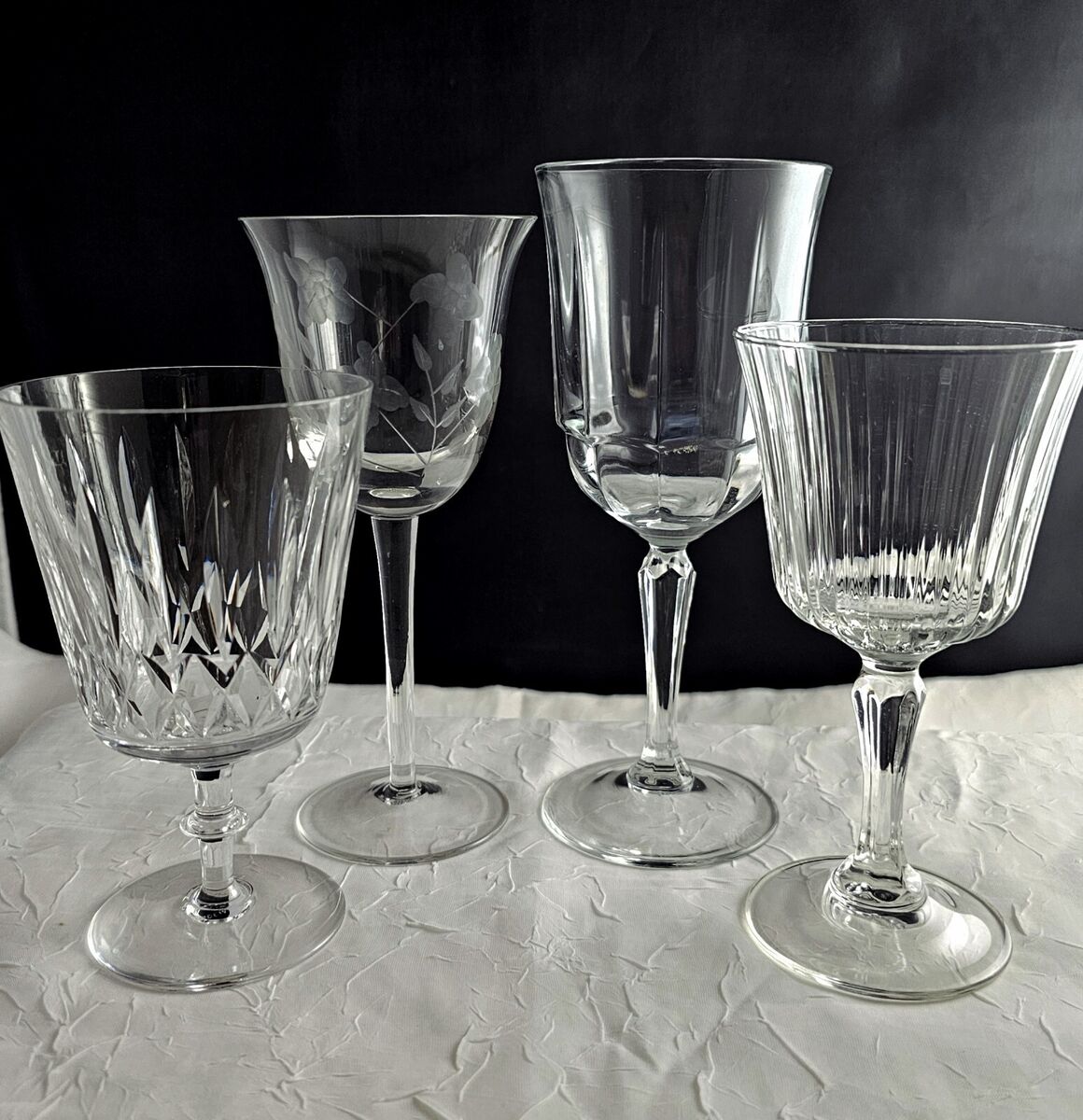 Assorted Vintage Crystal Stemware Assorted Vintage Crystal Stemware