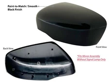 Door Mirror Cover for Nissan 2022 FRONTIER 2014-2020 ROGUE PTM Driver Left Side