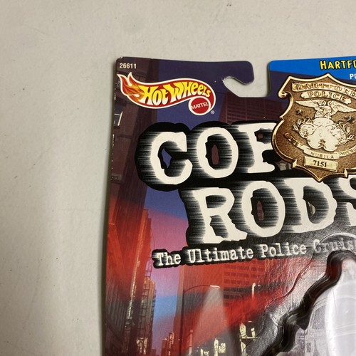 Hot Wheels Cop Rods Hartford CT 1963 Corvette Coupe New on Card - Picture 5 of 6