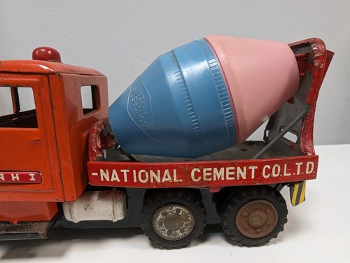 National Cement Mixer Truck Tin Friction Toy Japan - RSPCA Middlesex/Herts - Picture 3 of 23