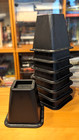 Eight Pre-owned Great Condition Six-Inch Bed Risers Molded Sturdy Black Plastic