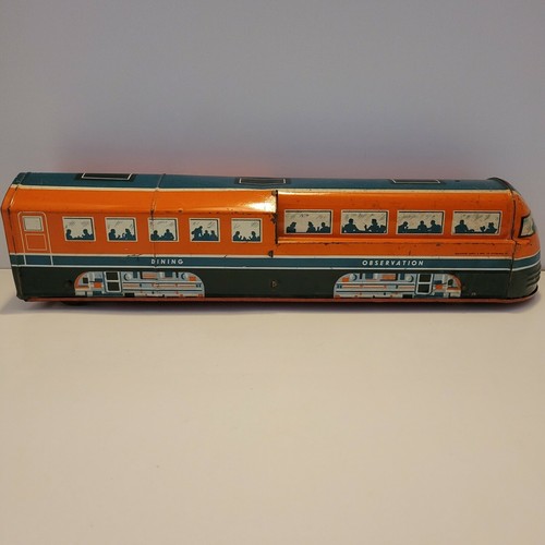 Vintage Wolverine Express Tin Litho Train 17” Long Each 1940s Bell Still Rings - Picture 3 of 12