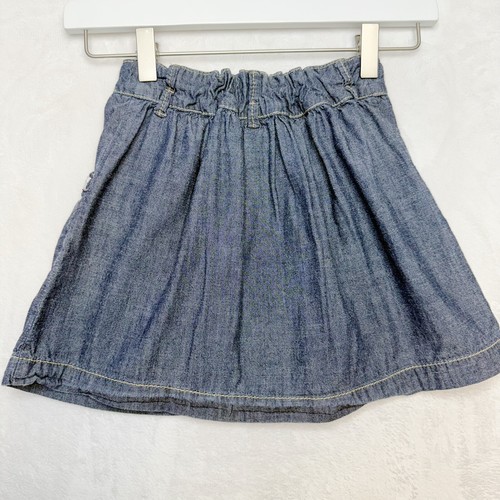 GYMBOREE Greek Isle Button Down Chambray Denim Embroidered Skirt Blue Girls Sz 6 - Picture 3 of 6
