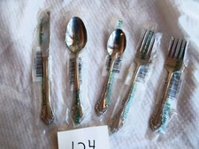 NEW ESTIA CASCADE 20 PIECE PLACE SETTING SERVICE FOR 4 STAINLESS STEEL FLATWARE