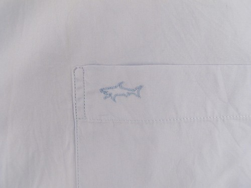 PAUL & SHARK YACHTING Men's Blue Short Sleeve Button Down Collar Shirt 40 - Picture 22 of 24