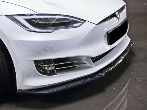 Labio de alerón CUP NEGRO para Tesla Model S FL alerón delantero espada alerón labio - Imagen 2 de 7