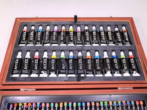 Art 101 Platinum MultiMedia 190 Piece Artist Set Pencils Paint Crayon Oil 56193 - Picture 7 of 19