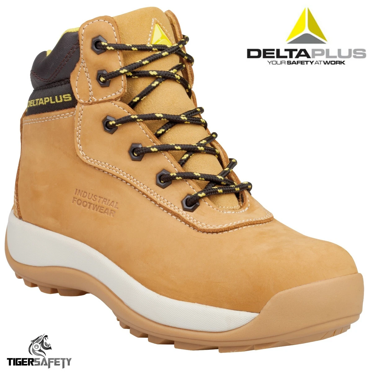 Delta Saga S3 Sand Nubuck Hombres Puntera Compuesta Gorra Seguridad Botas de Trabajo PPE |