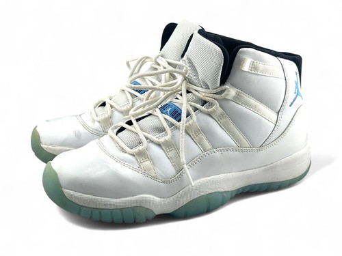 Nike Air Jordan 11 Retro Legend Blue GS White Leather Size 6Y Women’s 8 - Picture 2 of 11