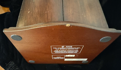 Joyero Bombay Co madera caoba 2 cajones se abre superior y frontal - Imagen 22 de 24