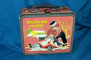 raggedy ann and andy metal lunch box