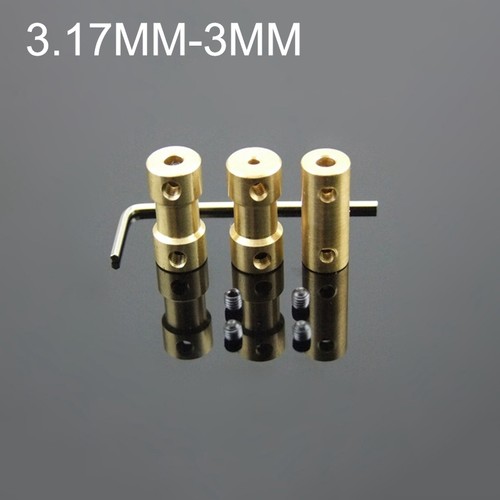 5PCS 2/3/3.17/4/5/6mm Brass Shaft Coupling Coupler DIY Model Decelerate Motor - Picture 20 of 117