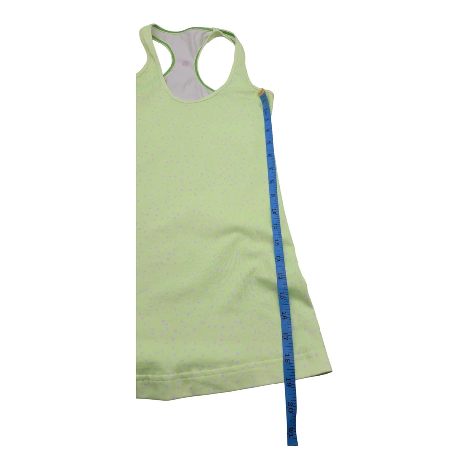 Lululemon Top Women 4 Racerback Tank Athleisure  Sportswear Crossfit Polka Dot - Image 3 of 4