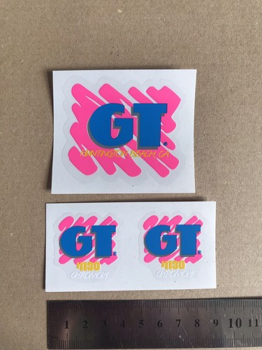 GT BMX Decals - On Clear Vinyl  - Old School BMX - Picture 1 of 4