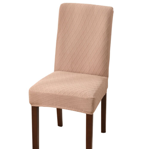 Stretch Dining Chair Seat Covers Slip Wedding Banquet Party Removable Slipcover - Picture 13 of 35