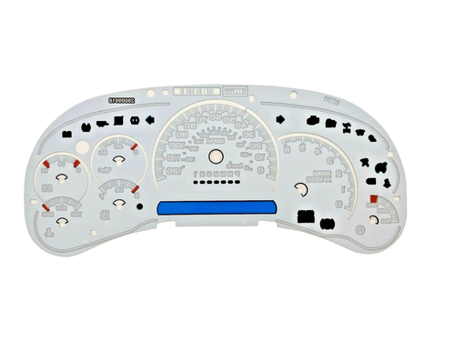 LED Edition Gauge Face Overlay 2006 2007 GM Silverado Tahoe Sierra 1500 2500 Gas - Picture 3 of 10