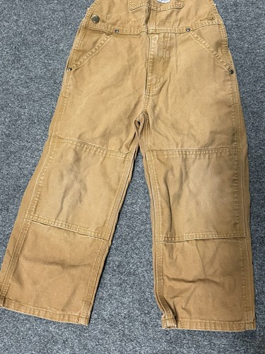 Kids Youth Size 5 Brown Carhartt Bib Overalls - Picture 3 of 5