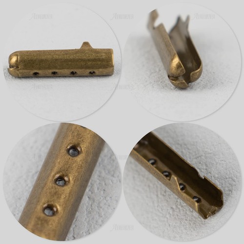 Metal Aglets DIY Shoelaces Repair Shoe Lace Tips Head Replacement End - Picture 7 of 9