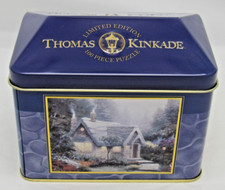Thomas Kincaide 100Pc Puzzle "Cedar Nook Cottage" Limited Edition in Tin Box