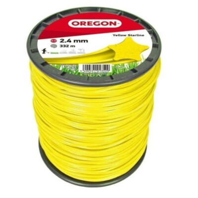 OREGON sternförmig Mähfaden YELLOW STARLINE Ø 2,4 mm Länge 332 m Trimmerfaden
