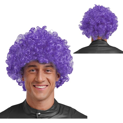 Herren Kopfbedeckung Beständige Perücken Hippie Haare Musik Perücke Täglich Verkleiden Halloween - Bild 64 von 102