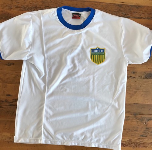 Brasil Football Division #9 Ronaldo White Athletic Shirt Soccer Futbol Jersey  - Bild 1 von 5