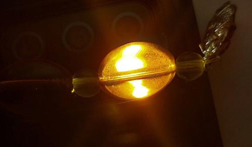 Vintage Large Amber Necklace, cherry color , 95 gr - Bild 11 von 11