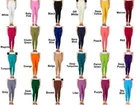 Women Authentic Cotton Churidar Leggings Casual Pants Yoga Trouser Plain Solid