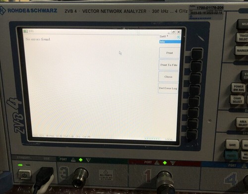 Rohde & Schwarz ZVB 4, Vector Network Analyzer, 4 Port, 300kHz-4GHz # - Bild 12 von 13