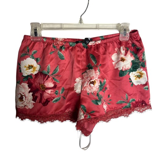 INC International Concepts Women's XS Lace Trim Floral Satin Pajama Set Feminine - 第 6/6 張圖片