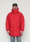 Patagonia Vintage Men's Red Nylon Full Zip Puffer Down Jacket Parka Size L