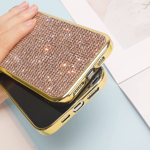 Lujo Diamante Estuche 3D Cristal Estrás Cubierta Para iPhone 14 13 12 Pro Max Plus - Imagen 44 de 44