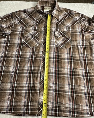 De colección ~ Rustler ~ Western ~ Vaquero ~ Camisa ~ Botón a Presión Perla ~ Talla XL - Imagen 6 de 6